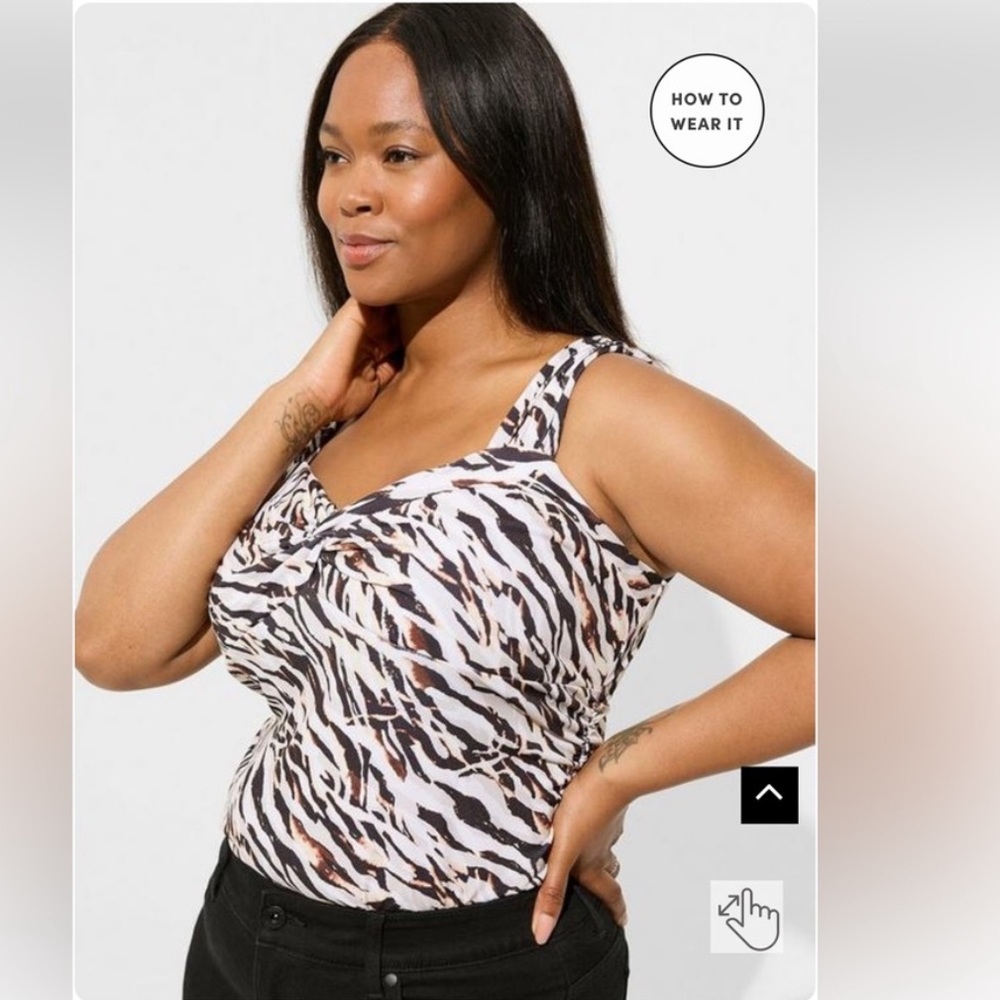 torrid 2X sleeveless crop top